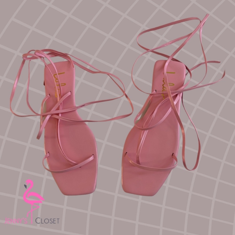 Lulus, Size 8 1/2, Light Pink Sandal